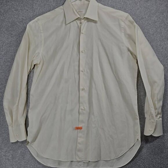 Brioni Shirt Button Down 15.5 Cotton